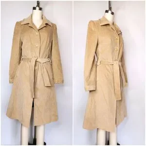 【60s】Euro Vintage Cotton Belted Coat 46 MICHAEL Michael Kors Cotton Belted Double-Breasted Trench